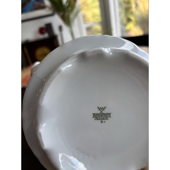vintage mitterteich bavaria germany Coffee or tea pot like new gold trim floral - Picture 8 of 9